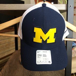 Nike Michigan Wolverines C99 Trucker Adjustable Hat - Navy Blue